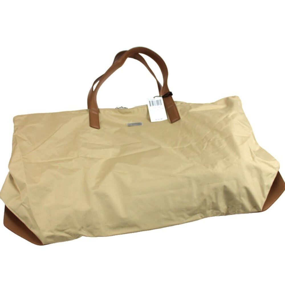 Tumi Obi Collection Grain Fold Away Nylon Leather Trim XL Travel Tote - Picture 6 of 9